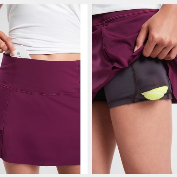 Athleta Women's Momentum Plum Tennis Pickleball Skort Size M - Picture 3 of 7